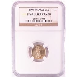 1997-W $5 Proof American Gold Eagle Coin NGC PF69 Ultra Cameo