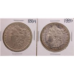 Lot of 1884-1885 $1 Morgan Silver Dollar Coins