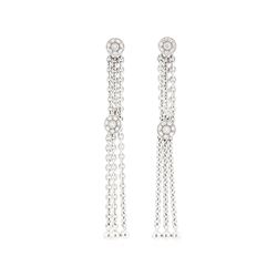 Philippe Charriol 18KT White Gold 0.41 ctw Diamond Earrings