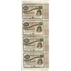 Image 1 : Uncut Sheet of (4) State of Louisiana Baby Bond Obsolete Notes