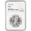 Image 1 : 1942 Proof Walking Liberty Half Dollar Coin NGC PF66