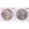 Image 1 : Lot of (2) 1921 $1 Morgan Silver Dollar Coins