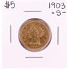 Image 1 : 1903-S $5 Liberty Head Half Eagle Gold Coin