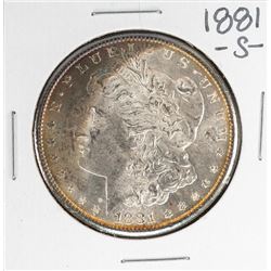 1881-S $1 Morgan Silver Dollar Coin Nice Toning