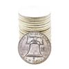 Image 2 : Roll of (20) Brilliant Uncirculated 1957-D Franklin Half Dollar Coins