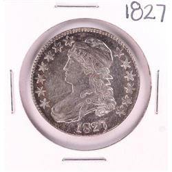 1827 Square 2 Capped Bust Half Dollar Coin