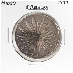 1877 Mexico 8 Reales Silver Coin