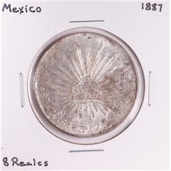 1887 Mexico 8 Reales Silver Coin