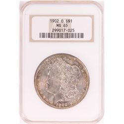 1902-O $1 Morgan Silver Dollar Coin NGC MS65 Old Holder