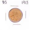 Image 1 : 1913 $5 Indian Head Half Eagle Gold Coin