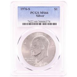 1976-S $1 Eisenhower Silver Dollar Coin PCGS MS66