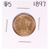 Image 1 : 1897 $5 Liberty Head Half Eagle Gold Coin