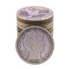 Image 1 : Roll of (20) Mixed Date Barber Half Dollar Coins