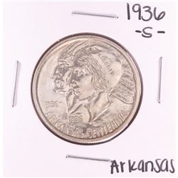 1936-S Arkansas Centennial Commemorative Half Dollar Coin