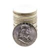 Image 1 : Roll of (20) Brilliant Uncirculated 1957 Franklin Half Dollar Coins