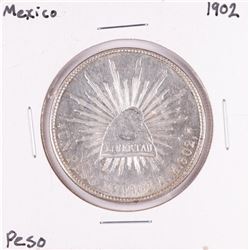 1902 Mexico Un Peso Silver Coin