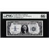 Image 1 : 1934 $1 Funnyback Silver Certificate Note Fr.1606 PMG Gem Uncirculated 66EPQ