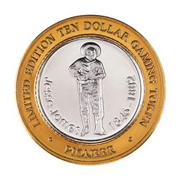 .999 Silver Pioneer Hotel & Gambling Hall $10 Casino Limited Edition Gaming Token
