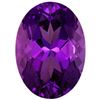 Image 1 : Natural Oval Cut Fine Brazilian Rich Royal Purple Amethyst