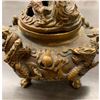 Image 4 : Asian 3 Footed Marked Dragon Incense Burner with Dual Dragon Lid