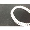 Image 3 : Brilliant Italian Custom Made 14K White Gold Cuban Link Bracelet