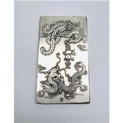 Phoenix & Dragon Tibetan Silver Bullion Bar