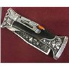 Image 2 : Solid Steel Folding Hunting Knife With Leather Sheath