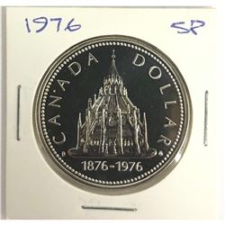 Canada Silver Dollar 1876-1976 "Library Of Parliament"
