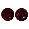 Image 1 : LOT OF 2 NATURAL EXTRA FINE ROUND CUT DEEP RED MOZAMBIQUE GARNET