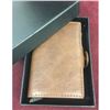 Image 5 : Genuine Stitched Leather Smart Wallet With Spring Load Card Release