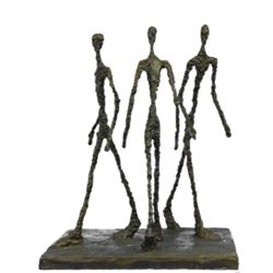 Three Walking Man by Gia Hot cast Bronze Sculpture Figurine Figure Home Dec