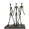 Image 1 : Three Walking Man by Gia Hot cast Bronze Sculpture Figurine Figure Home Dec