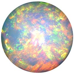 AAA+ Grade Natural Fine Fire Opal - Round Cabochon - Ethiopia Mined