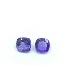 Lot Of 2 Cushion Cut Tanzanite Gemstone 1.83 Carat Total Weight