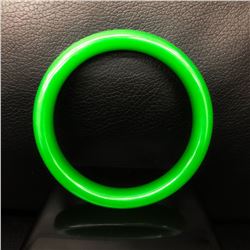 Chinese Green Jade hand-carved Bangle