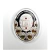 Image 1 : 2012 Poland Mint "Patriotic War" Imperial Faberge Egg - Proof Silver Coin w/ Swarovski Crystals