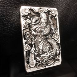 Tibetan Silver Dragon Warrior Bullion Bar