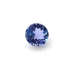 0.61ct Round Faceted Tanzanite Gemstone