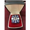 Image 1 : Ladies Blue And Silver Semi Precious Ring