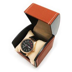 Mens L.A Banus Rose Gold Matte Finish Genuine Leather Band