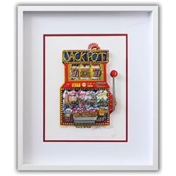 Charles Fazzino- 3D Construction Silkscreen Serigraph "Slots of Fun"