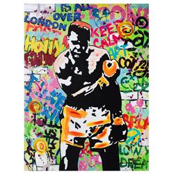 Nastya Rovenskaya- Mixed Media "Muhammad Ali"