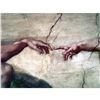 Image 1 : Michelangelo's "Creation of Adam" Sistine Chapel ItalianÂ Ceramic Tile