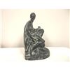 Image 1 : Vintage Metal Statue, Bookend, Roman Classical Man