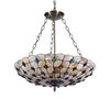 Image 2 : Mosaic-Style Stained Glass Inverted Ceiling Pendant Light