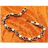 Image 2 : Amethyst & Crystal Gold Plated Bracelet