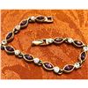 Image 3 : Amethyst & Crystal Gold Plated Bracelet