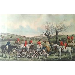 After H. Alken, Late 19thc Fox Hunt, Hunting Print