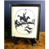 Image 1 : Early 1900's Signed Fox Hunt Silhouette