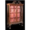 Image 1 : c.1890 Chippendale-style Mahogany Bookcase Cabinet